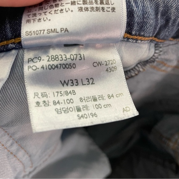 Levi’s 512 SLIM TAPER FIT MEN'S JEANS Size 33 - Picture 4 of 5